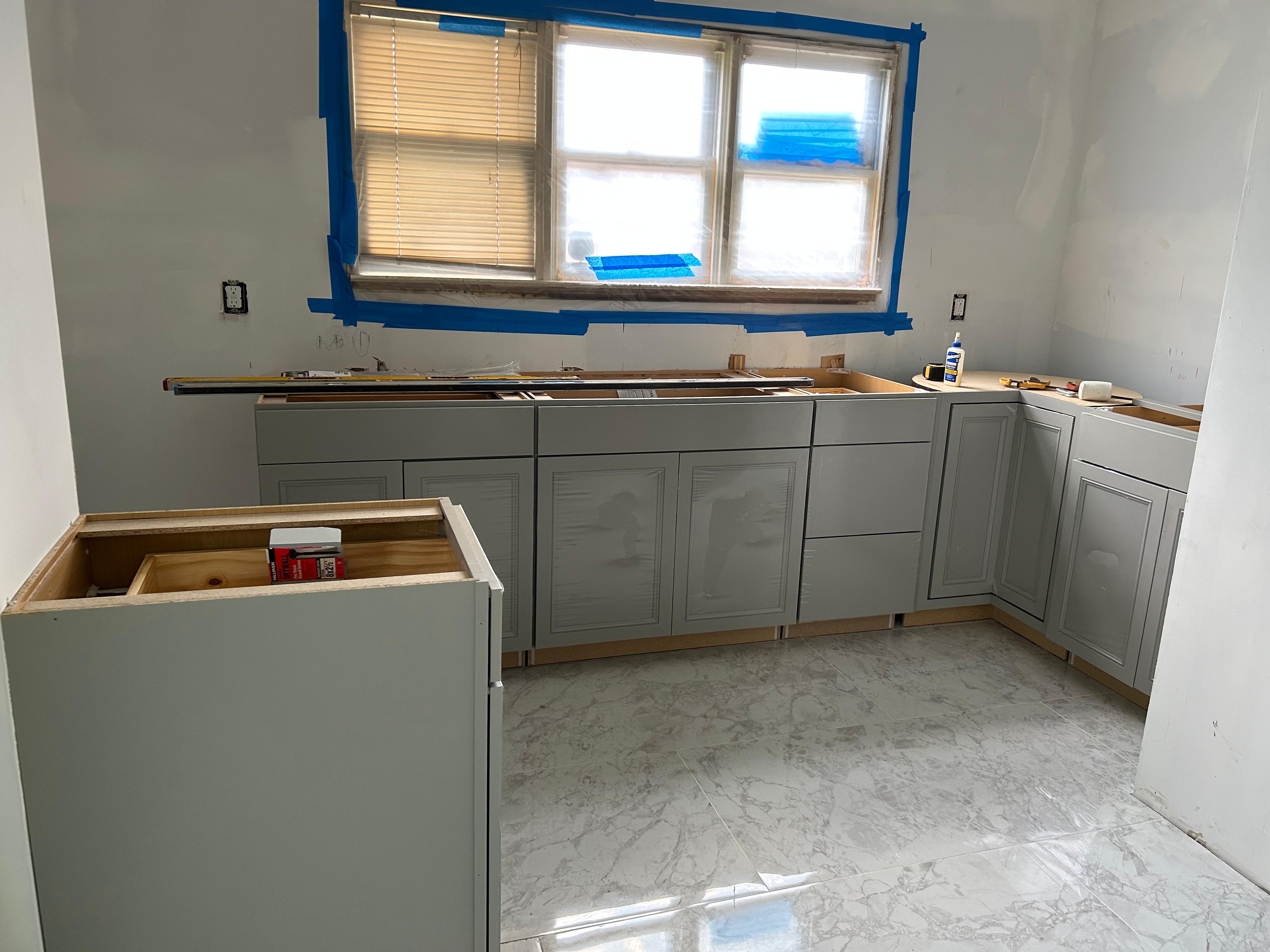 Kitchen upgrade and cabinet installation